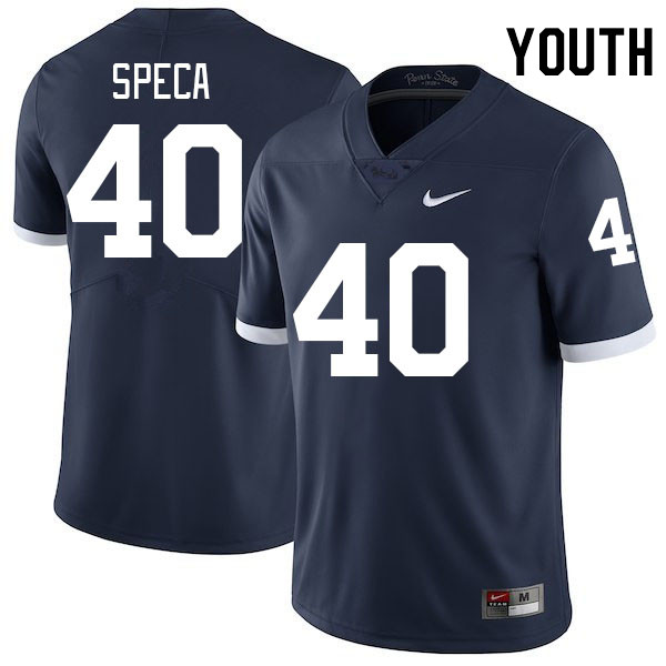 Youth #40 Anthony Speca Penn State Nittany Lions College Football Jerseys Stitched-Retro